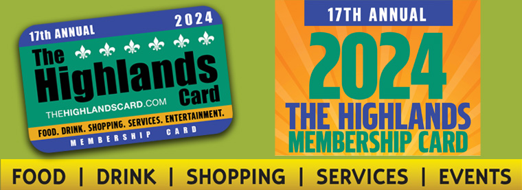 2013 Highland's Membership Card